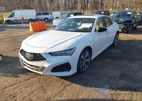 2021 Acura Tlx Advance Package из США, поврежденный, VIN 19UUB6F66MA003562
